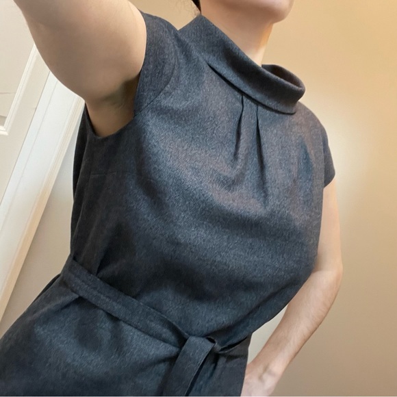 COPY - Brooks Brothers Wool dress sheath collared midi grey size 2 NWT - Picture 6 of 15